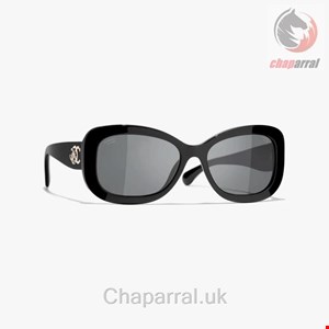 عینک آفتابی زنانه شنل فرانسه CHANEL RECHTECKIGE SONNENBRILLE 5468B C622/T8
