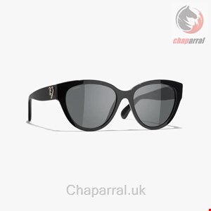 عینک آفتابی زنانه شنل فرانسه CHANEL SCHMETTERLINGSFÖRMIGE SONNENBRILLE 5477 C501/S4