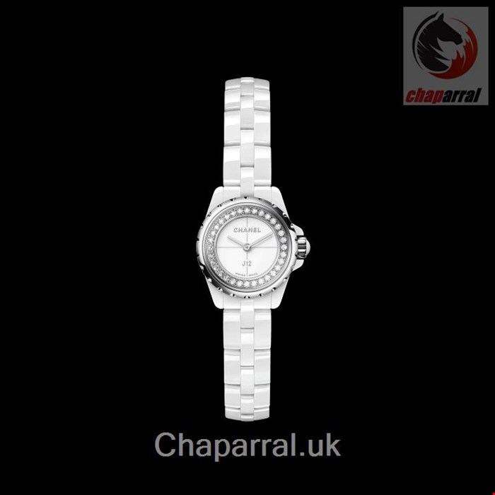 ساعت مچی زنانه سرامیکی الماس نشان شنل فرانسه CHANEL J12∙XS UHR, 19 MM H5237
