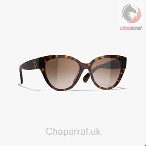 عینک آفتابی زنانه شنل فرانسه CHANEL SCHMETTERLINGSFÖRMIGE SONNENBRILLE 5477 C714/S5