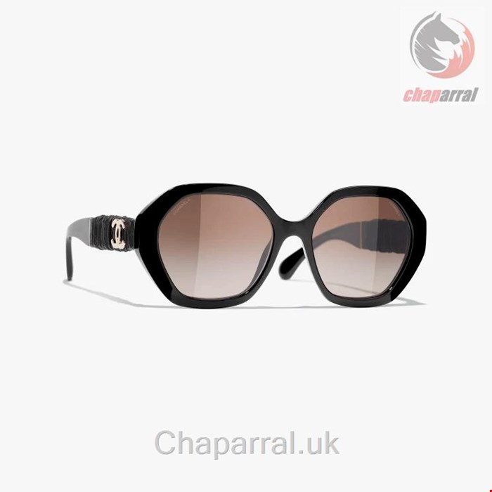 عینک آفتابی زنانه شنل فرانسه CHANEL RUNDE SONNENBRILLE 5475Q C622/S5
