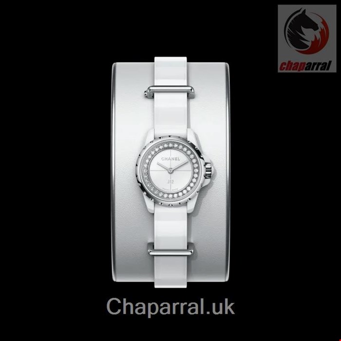 ساعت مچی زنانه  الماس نشان شنل فرانسه CHANEL J12·XS UHR, 19 MM H4664