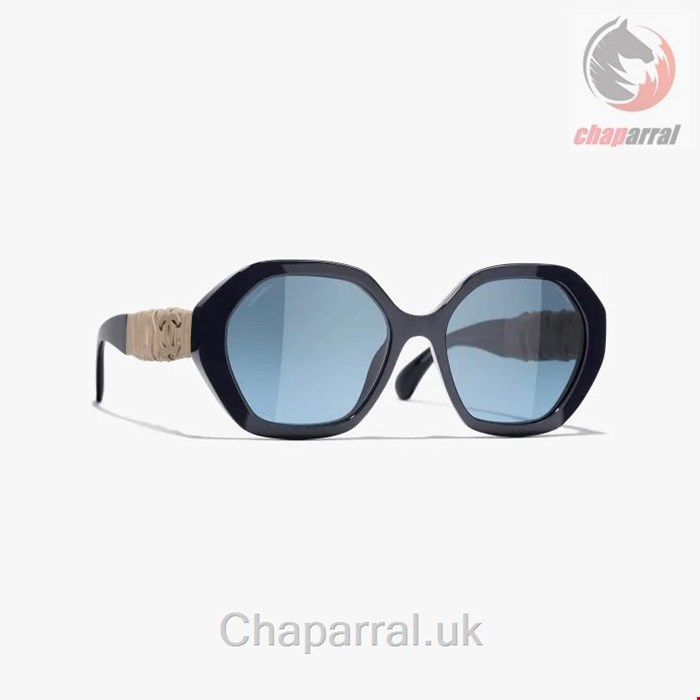 عینک آفتابی زنانه شنل فرانسه CHANEL RUNDE SONNENBRILLE 5475Q 1462/S2