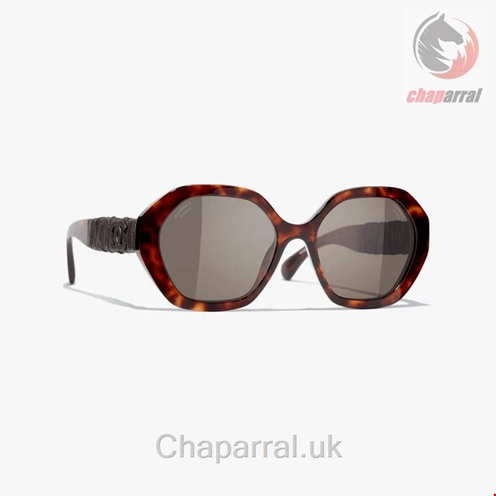 عینک آفتابی زنانه شنل فرانسه CHANEL RUNDE SONNENBRILLE 5475Q 1164/83