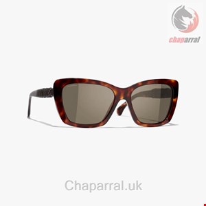 عینک آفتابی زنانه شنل فرانسه CHANEL SCHMETTERLINGSFÖRMIGE SONNENBRILLE 5476Q 1164/3