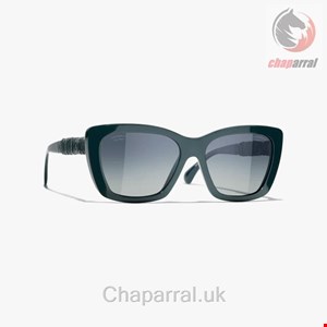 عینک آفتابی زنانه شنل فرانسه CHANEL SCHMETTERLINGSFÖRMIGE SONNENBRILLE 5476Q 1459/S8
