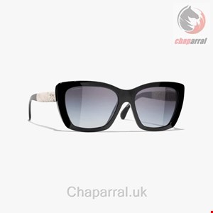 عینک آفتابی زنانه شنل فرانسه CHANEL SCHMETTERLINGSFÖRMIGE SONNENBRILLE 5476Q 1082/S6