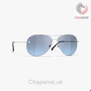 عینک آفتابی زنانه شنل فرانسه CHANEL PILOTENSONNENBRILLE 4189TQ C124/S2