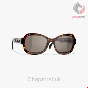 عینک آفتابی زنانه شنل فرانسه CHANEL RECHTECKIGE SONNENBRILLE 5465Q C714/83