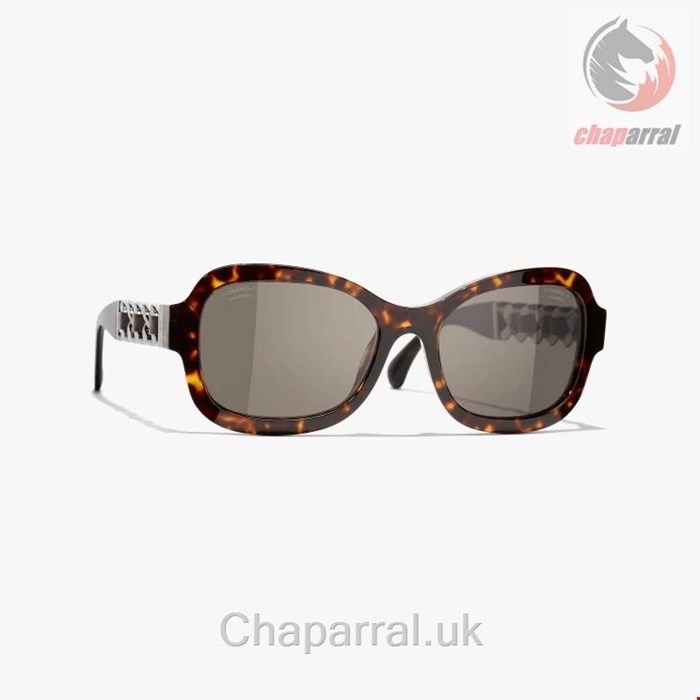 عینک آفتابی زنانه شنل فرانسه CHANEL RECHTECKIGE SONNENBRILLE 5465Q C714/83