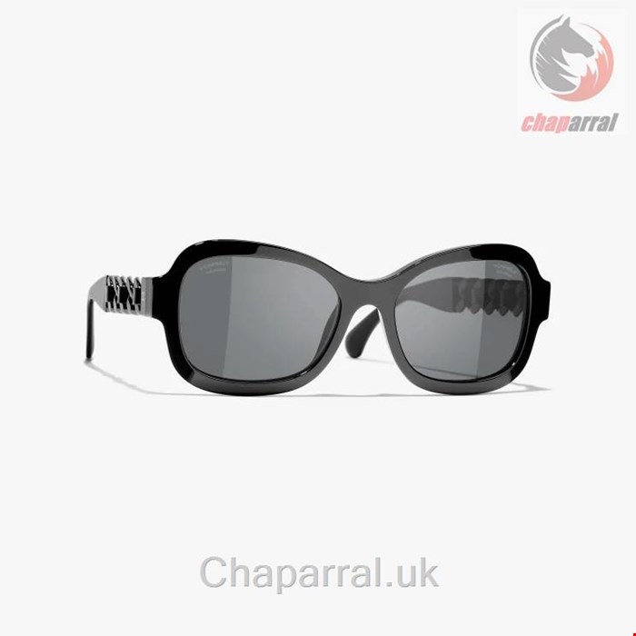عینک آفتابی زنانه شنل فرانسه CHANEL RECHTECKIGE SONNENBRILLE 5465Q C888/T8