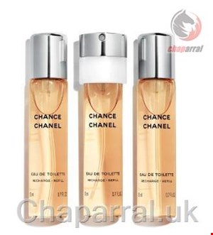 ست عطر ادو تویلت زنانه 3 تایی 20 میل چنس شنل فرانسه CHANEL CHANCE EAU DE TOILET SPRAY 3 20ml refill