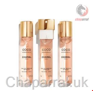ست عطر ادو پرفیوم زنانه 3 تایی 7 میل کوکو مادمازل اینتنس شنل فرانسه CHANEL COCO MADEMOISELLE EAU DE PARFUM INTENSE MINI SPRAY 3 7ml refill