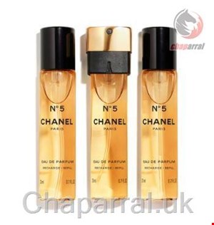 ست عطر ادو پرفیوم زنانه 3 تایی 20 میل N05 شنل فرانسه CHANEL N05 EAU DE PERFUME SPRAY 3 20ml refill