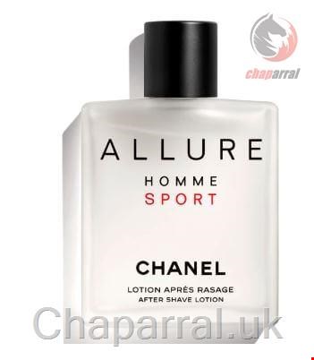 لوسیون بعد اصلاح افترشیو مردانه الور هوم اسپرت 100 میل شنل فرانسه CHANEL ALLURE HOMME SPORT AFTERSHAVE LOTION 100 ml