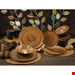  سرویس غذاخوری سفالی ویلا رومانا 16 پارچه 4 نفره کراتیبل CreaTable Kombiservice Villa Romana (16-tlg), Steingut, handwerklicher Charakter