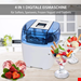 بستنی ساز خانگی 1/5 لیتری جینوجلاتی سینتروکس آلمان Syntrox Eismaschine Pamplona für Softeis  Frozen Joghurt