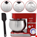  غذا ساز همه کاره سینتروکس آلمان Syntrox Küchenmaschine Knetmaschine Basic 5 Liter Farbwahl  rot A Ware