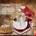  غذا ساز همه کاره سینتروکس آلمان Syntrox Küchenmaschine Knetmaschine Basic 5 Liter Farbwahl  rot A Ware