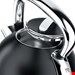  کتری برقی آرندو آلمان Arendo Wasserkocher, Retro Style Edelstahl Wasserkocher in schwarz Vintage- 1-7 Liter - 2200W