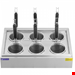  دستگاه پاستاپز 6 سبد برقی صنعتی رویال کترینگ Royal Catering Nudelkocher mit 6 Körben - Temperatur: 30 - 110 °C RC-PM006