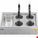  دستگاه پاستاپز 4 سبد برقی صنعتی رویال کترینگ Royal Catering Nudelkocher mit 4 Körben und GN 1/3 Behälter - Temperatur: 30 - 110 °C 4062859049452 (RC-PM004)