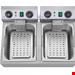 دستگاه سرخ کن برقی 2 لگن رومیزی رویال کترینگ آلمان Royal Catering Elektro-Fritteuse - 2 x 10 Liter - Timer - 230 V RCTF 10DB 