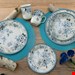  سرویس غذاخوری سفالی 16پارچه 4 نفره کراتیبل CreaTable Kombiservice Vintage Garden (16-tlg), Steingut, romantisches Blumenmotiv