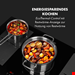  اجاق برقی 5 شعله توکار کلارشتاین آلمان Klarstein Delicatessa 90 Flex Einbaukochfeld
