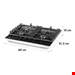  اجاق گاز 4 شعله توکار و فر توکار کلارشتاین آلمان Klarstein Gusteau Ignito Einbau-Ofen-Set