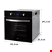  اجاق گاز 4 شعله توکار و فر توکار کلارشتاین آلمان Klarstein Gusteau Ignito Einbau-Ofen-Set