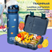  ظرف غذا اسنک کودک و قمقمه کلارشتاین آلمان Klarstein schmatzfatz Frühstücksset, Trinkflasche, Lunchbox Navy space