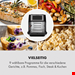  سرخ کن هوای گرم جوجه گردان دار 10 لیتری کلارشتاین آلمان Klarstein AeroVital Fry Heißluftfritteuse Schwarz 1500 watt