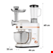  غذا ساز همه کاره کلارشتاین آلمان Klarstein Lucia Elegance Küchenmaschine  Multifunktionsküchenmaschine 1300 watt  Weiß