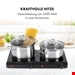  اجاق برقی 2 شعله روکار کلارشتاین آلمان Klarstein Cookbuddy Doppelkochfeld