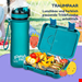  ظرف غذا اسنک کودک و قمقمه کلارشتاین آلمان Klarstein schmatzfatz Frühstücksset, Trinkflasche, Lunchbox Petrol