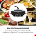  فوندو ساز کلارشتاین آلمان Klarstein Szechuan 2-in-1 Hot Pot Elektrogrill, Elektrogrill Schwarz 1950 watt
