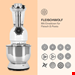  غذا ساز همه کاره 5 لیتری کلارشتاین آلمان Klarstein Lucia 3-in-1 Küchenmaschine Multifunktionsküchenmaschine 2000 watt 5 Ltr Weiß 
