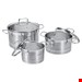  سرویس قابلمه ۶ پارچه پروفی کوک آلمان ProfiCook Topf-Set -PC-KTS 1223- Außen semi satiniert