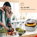 سرخ کن هوای گرم گریل کلارشتاین آلمان Klarstein VitAir Smart Heißluftfritteuse 1400 watt Silber 