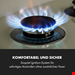  اجاق گاز 4 شعله کلارشتاین آلمان Klarstein Victoria 4 Zonen Gaskochfeld