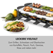  گریل راکلت پز برقی کلارشتاین آلمان Klarstein Tenderloin 50/50 Raclette-Grill Raclettegrill Schwarz 1200 watt
