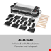  گریل راکلت پز برقی کلارشتاین آلمان Klarstein Tenderloin 50/50 Raclette-Grill Raclettegrill Schwarz 1200 watt