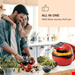  سرخ کن هوای گرم گریل کلارشتاین آلمان Klarstein VitAir Smart Heißluftfritteuse 1400 watt Rot