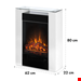  شومینه برقی کلارشتاین آلمان Klarstein Studio 5 Elektrischer Kamin Weiß 1800 watt
