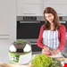  سرخ کن هوای گرم جوجه گردان دار 9 لیتری کلارشتاین آلمان Klarstein VitAir Turbo Heißluftfritteuse 1400 watt 9 Ltr Grün