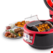  سرخ کن هوای گرم جوجه گردان دار 9 لیتری کلارشتاین آلمان Klarstein VitAir Turbo Heißluftfritteuse 1400 watt 9 Ltr Rot