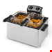  سرخ کن هوای گرم کلارشتاین آلمان Klarstein QuickPro XXL 3000 Fritteuse Silber Heißluftfritteuse 3000 watt 5 Ltr 