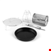  سرخ کن هوای گرم جوجه گردان دار 9 لیتری کلارشتاین آلمان Klarstein VitAir Set Heißluftfritteuse Drehspießrotator Zubehör 1400 watt 9  Grün