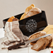  ظرف نان فلزی درب چوبی کلارشتاین آلمان Klarstein Gistad Brotbox Brotkasten Schwarz